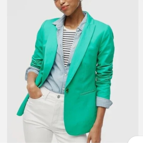 J. Crew Jackets & Blazers - J.Crew linen Regent blazer patina green